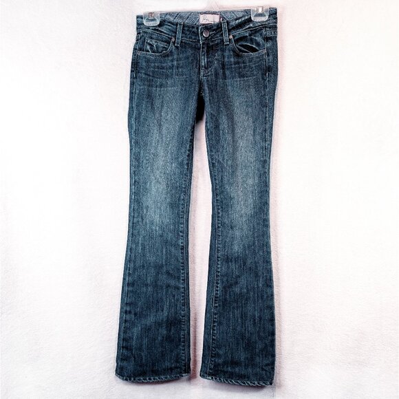 Paige Laurel Canyon Low rise boot cut denim Jeans Size 24 - Picture 1 of 6